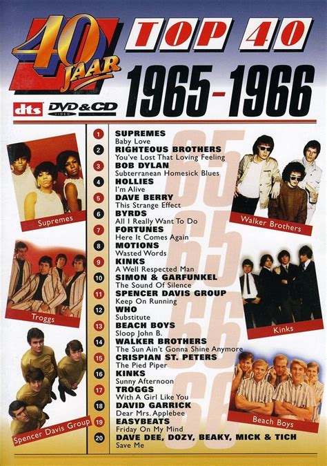 40 Jaar Top 40 1965 1966 Dvd And Cd Johns Muziekboetiek