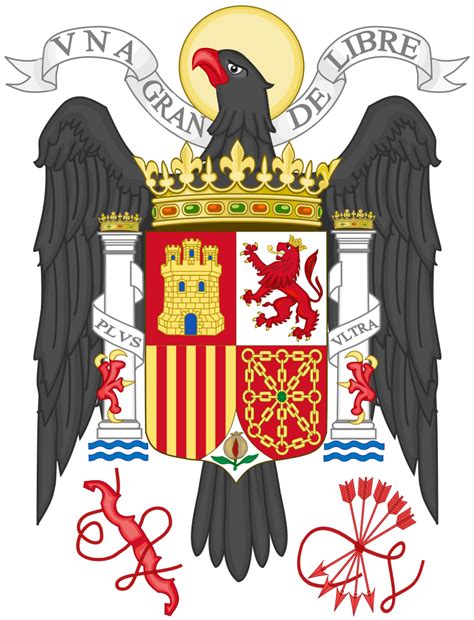 Coat Of Arms Of Spain 1939 1945 Bureaucratic Variant Userheralder