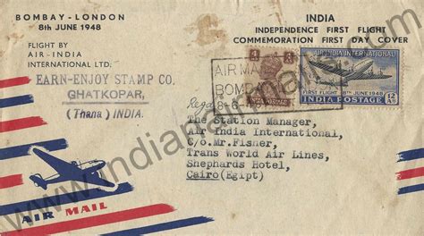 Postage Rates Gallery Indian Airmails