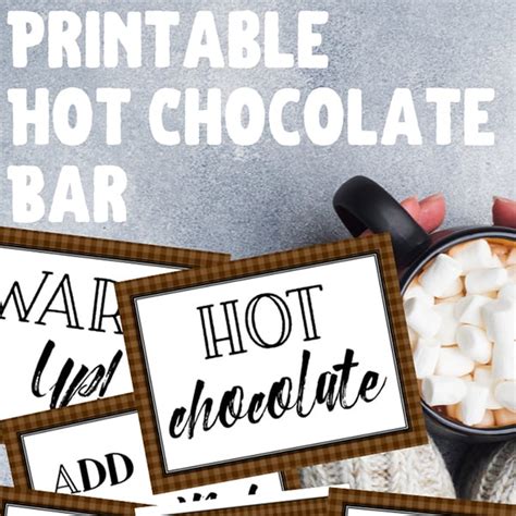 Free Printable Hot Chocolate Bar Signs Printable Word Vrogue Co