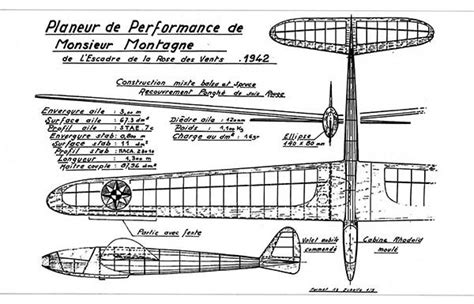 Planeurs Antiques Planeur Modelisme Avion Aile Volante