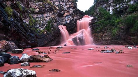 This Pink Waterfall Is Canadas Coolest Hidden Gem Photos Alberta