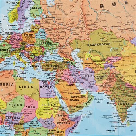 Buy Maps International World Wall Map Map Of The World Poster 23 X