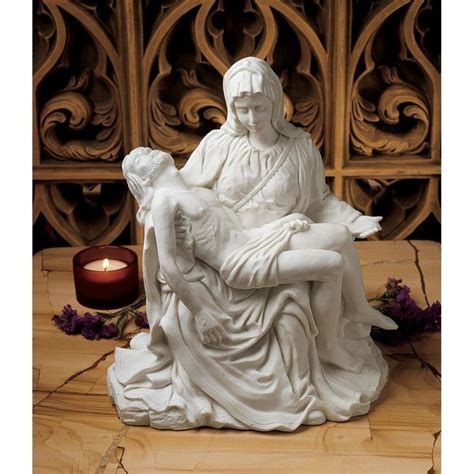 Pieta Bonded Marble Statue Estate Garden Wu75568 Design Toscano