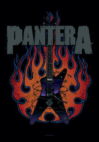 Pantera Poster Flag Guitar Logo Tapestry Pantera Guitar Posters