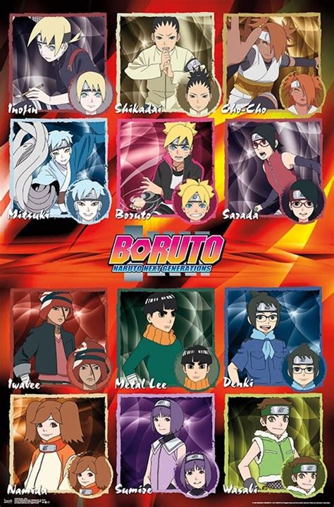Boruto Naruto Next Generations Grid Poster 22375 X 34
