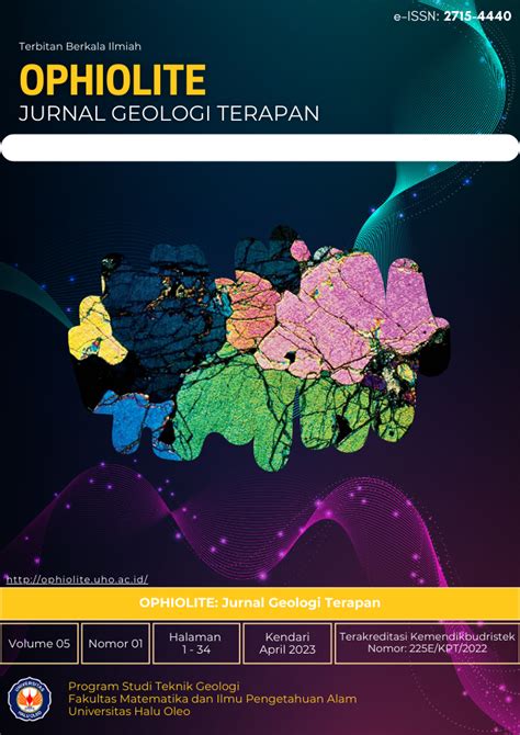 Vol No April Ophiolite Jurnal Geologi Terapan