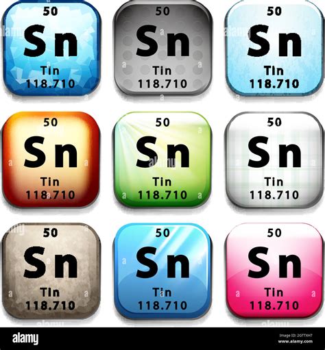 The Tin Element Stock Vector Image And Art Alamy