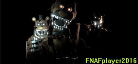 Nightmare Freddy With Freddles Sfm Fnaf Poster By Fnafplayer2016 On