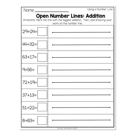 Addition With Number Line Worksheets Worksheets For Kindergarten