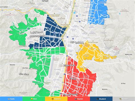Medellín Neighborhood Map