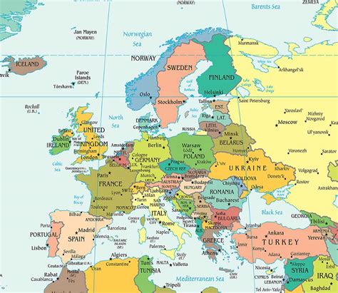 Map Of Europe Political Mapofmap