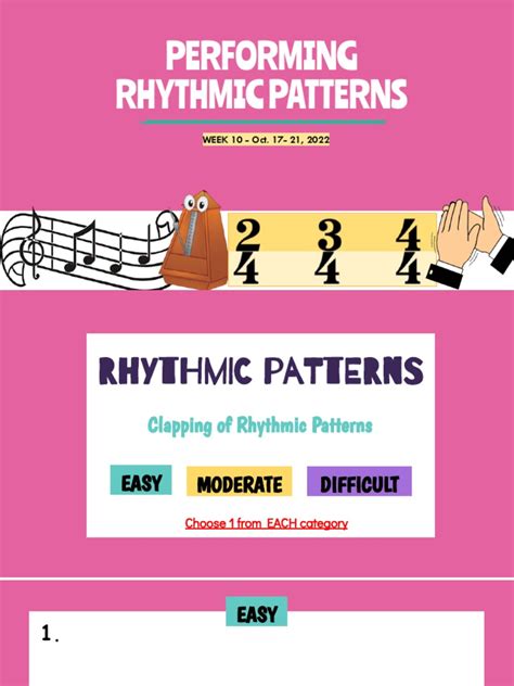 Pt 3 Clapping Of Rhythmic Patterns Pdf Pdf