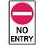 No Entry And Symbol NSW Standard Safety Signs  Uniform