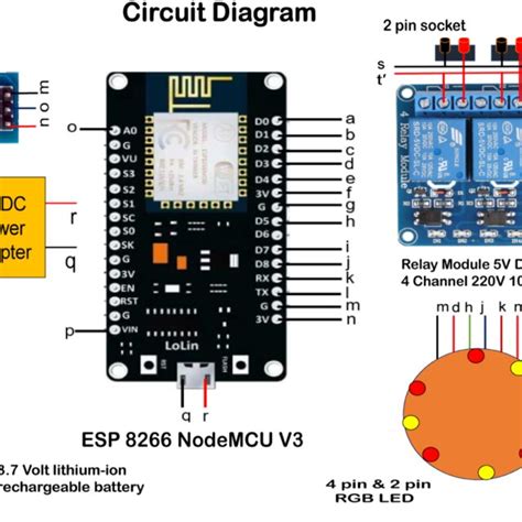 Circuit Diagram Of The Iot Based Smart Multi Plug Download