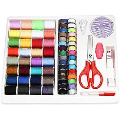 Portable Sewing Kit 100pcs Sewing Supplies 64 Thread Spools Mini