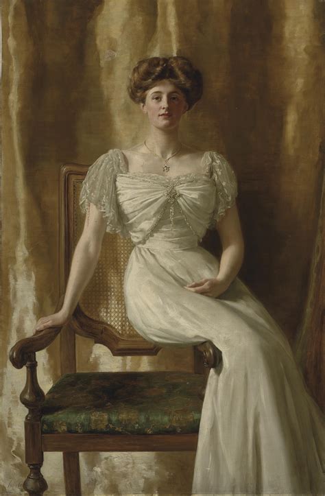 The Hon John Collier 1850 1934 Portrait Of The Hon Mrs Harold