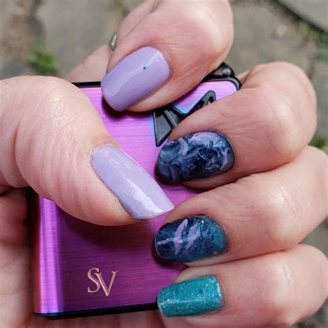 Purple Marble My Nails Purple Marble Nails