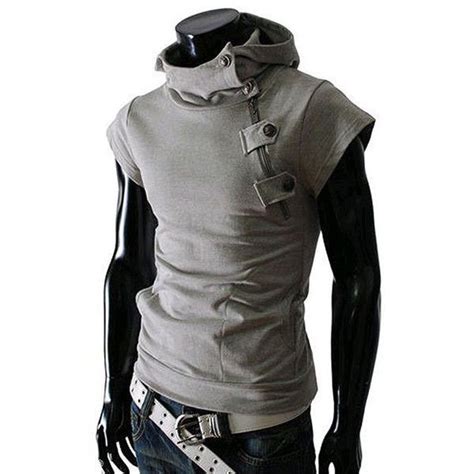 Mens Edgy Hoodie Shirt For The Stylish Fashionista Trendy Design