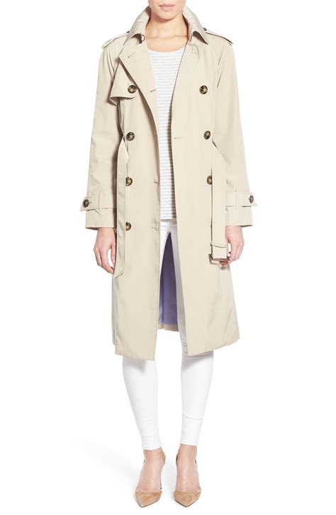 London Fog Double Breasted Trench Coat Regular And Petite Nordstrom