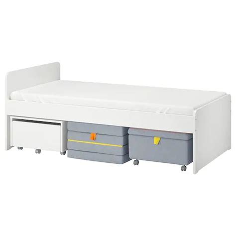 Check out some similar items below! SLÄKT Struttura letto/letto/contenitore - bianco 90x200 cm ...