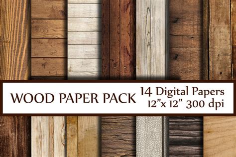 Wood Digital Paper By Chilipapers Thehungryjpeg