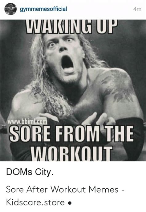 Gymmemesofficial 4m Bbim Sore From The Doms City Sore After Workout