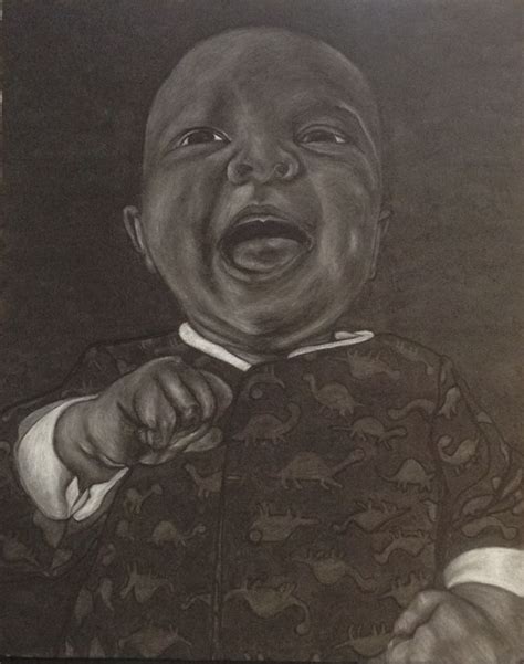 Ike 16x20 Charcoal And White Conte Crayon More Fine Art At