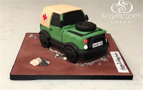 Sugar Cloud Cakes Cake Designer Nantwich Crewe Cheshire A Red Cross Land Rover Medic