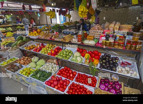 Small Market In The Crimea Stock Photo Alamy