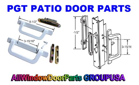 Pgt Sliding Patio Door Replacement Handles Parts White Biltbest