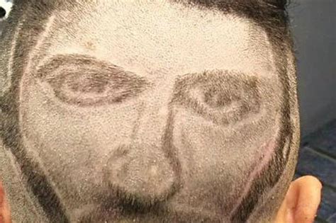 Barcelona Vs Real Madrid Someone Has Shaved Sergio Ramos Face Into