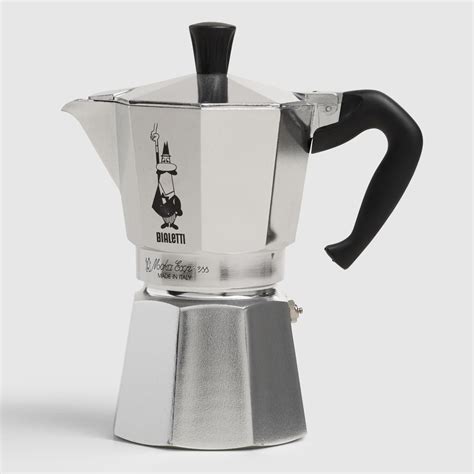 Bialetti Moka Express 6 Cup Stovetop Espresso Maker By World Market Espresso Coffee Brewer