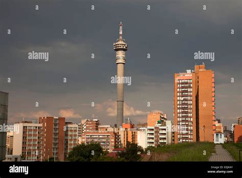 Telkom Joburg Tower And The Hillbrow Skyline Johannesburg Gauteng