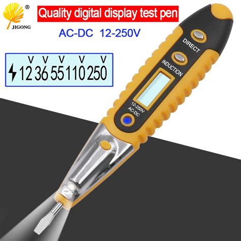 Digital Test Pencil Multifunction Ac Dc 12 250v Tester Electrical Test