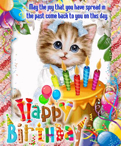 It is still unclear who changed the lyrics that turned it into a birthday song, but it was first published in 1924 on. A Cute Birthday Message Card For You. Free Happy Birthday ...