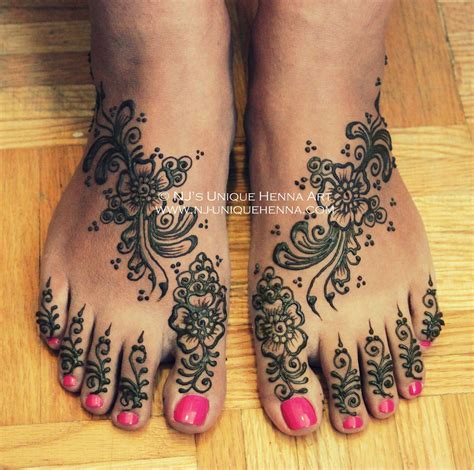 Another Gorgeous Foot Henna Foot Henna Unique Henna Henna Hand Tattoo
