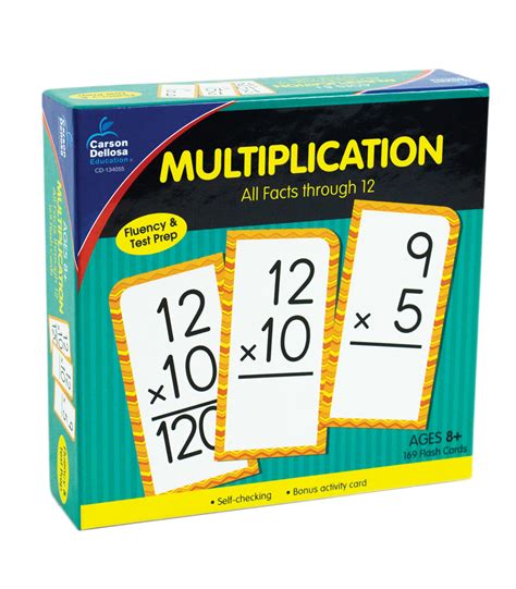 Carson Dellosa Education Multiplication All Facts Through 12 170 Pieces