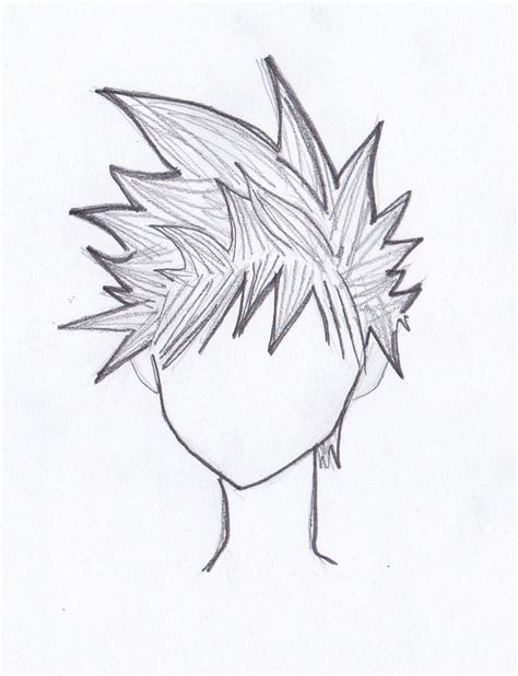 Male Anime Hairstyles Drawing At Explore