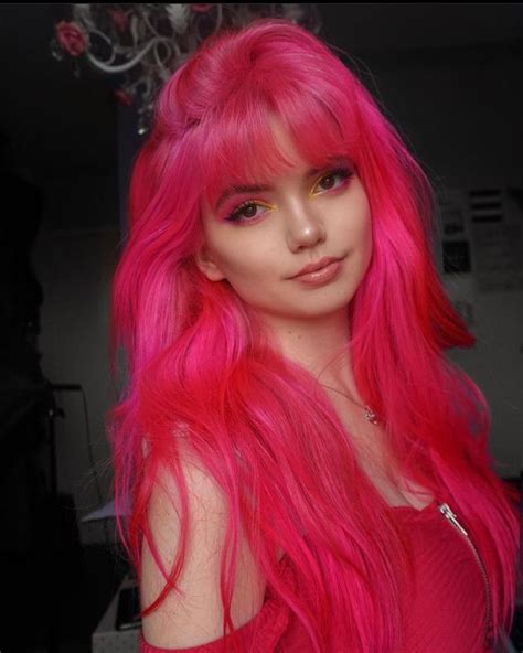 Bright Pink Hair Hot Pink Hair Hair Color Pink Hair Dye Colors Hair