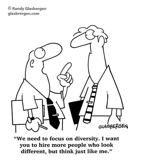 Funny Humor Cartoons About Diversity Archives Glasbergen Cartoon Service