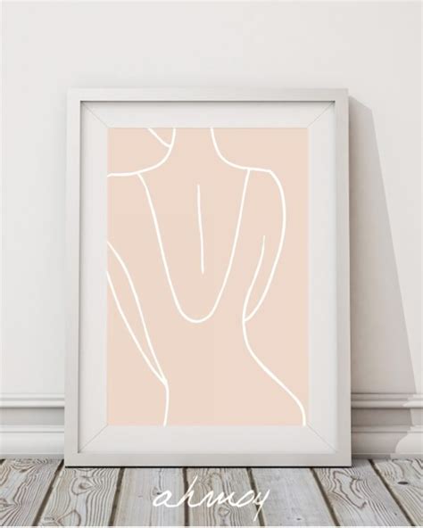 Abstract Woman Figure Print Ahmoy Wall Art