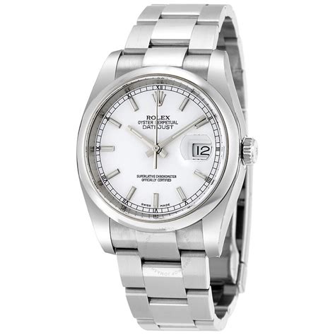 Rolex Datejust 36 Automatic White Dial Stainless Steel Oyster Bracelet