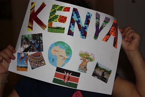 Whirls And Twirls Around The World Kenya Crafts Collage