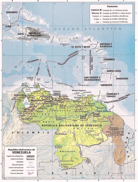 Mapa De Venezuela Y Sus Limites Imagui