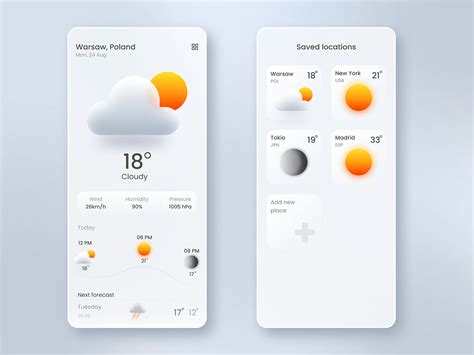 Weather Forecast Mobile App On Behance