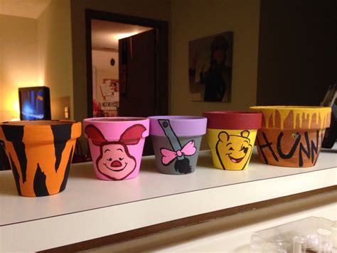 See more ideas about spanking, cartoon, more fun. Winnie the Pooh painted flower pots that I made for my ...