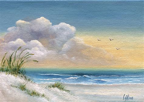 Original Painting Seascape Art On Artist Canvas Panel Ocean