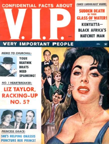 Pulp International Vintage Cover Of The Tabloid Vip From December 1960