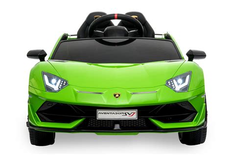 Voiture électrique Enfant Lamborghini Aventador Svj 12v Vert 2 Mot